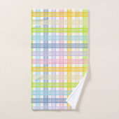 Plaid en pastel d'arc-en-ciel (Serviette à main)