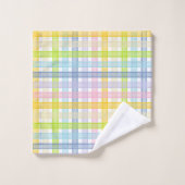 Plaid en pastel d'arc-en-ciel (Gant de toilette)