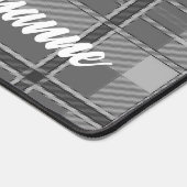 Plaid et dentelle noir et blanc mignon (Coin)