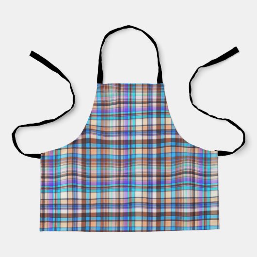 Plaid Fabric Checkered Print Pattern-57688 Schort (Voorkant)