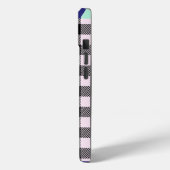 Plaid Gingham gepersonaliseerd Case-Mate iPhone Case (Achterkant / Links)