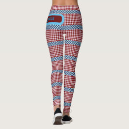 Plaid Gingham gepersonaliseerd Leggings