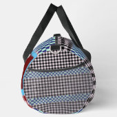 Plaid Gingham gepersonaliseerd Plunjezak (Rechts)
