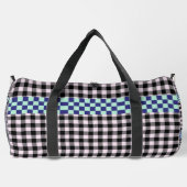 Plaid Gingham gepersonaliseerd Plunjezak (Achterkant)