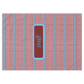 Plaid Gingham gepersonaliseerd Tafelkleed (Voorkant (Horizontaal))