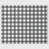 Plaid Gray Cadeaupapier (Vlak)