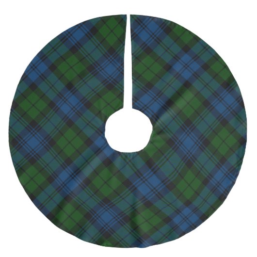 Plaid Green Christmas Rustic Tartan Kerstboom Rok (Voorkant)