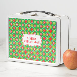 Plaid Groen en Rood Vrolijk Kerstfeest