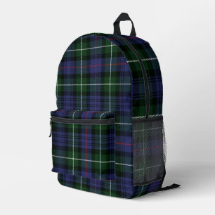 Plaid Groen Paarse Check MacKenzie Tartan Bedrukte Rugzak