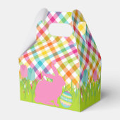 Plaid Happy Easter Gepersonaliseerde geveldoos Bedankdoosjes (Achterkant)