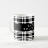 Plaid Happy Holidays Coffee Mug (Devant gauche)