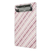 Plaid Hearts Clipboard – Whimsical Burgundy Design Mini Klembord (Angled2)