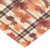 Plaid Herfst Herfstbladeren Korte Tafelloper (Hoek)