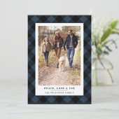 Plaid hivernal | Carte photo de vacances (Debout devant)
