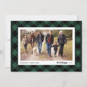 Plaid hivernal | Carte photo de vacances (Devant)