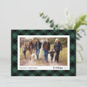Plaid hivernal | Carte photo de vacances (Debout devant)