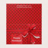 Plaid HolidayZ / Tartan (Outside Unfolded)