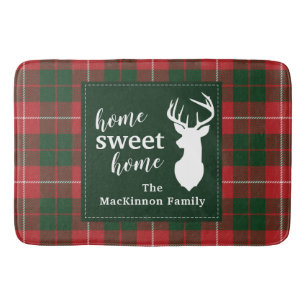 Plaid Home Lief Familie Kerstmis MacKinnon Tartan Badmat