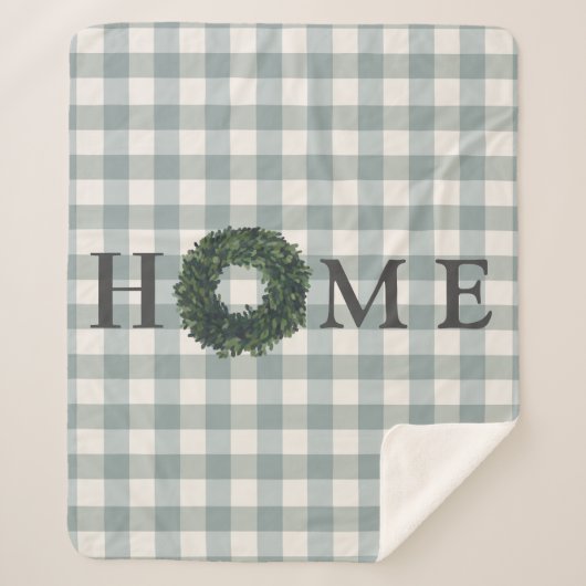 Plaid HOME Typographie Fermette Élégant Tendance (Devant)
