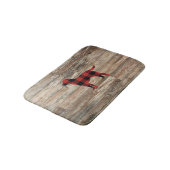 Plaid Hond Labrador Rustiek Hout Badmat (Gekanteld)