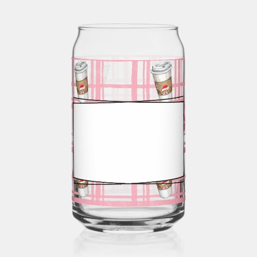 Plaid hot cocoa and peppermint (Gauche)