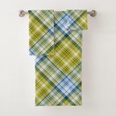 Plaid Jaune Et Bleu (En situation)
