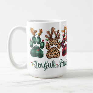 PLAID JOYFUL PAWS VAKANTIE HONDENVOETEN KOFFIEMOK