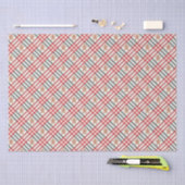 Plaid Kerst Gingerbread Rood Groen Tissuepapier (Craft)