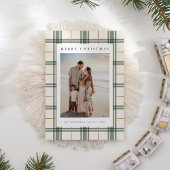 Plaid kerst Kaart met foto