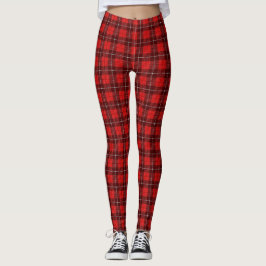 Plaid Kerst Leggings