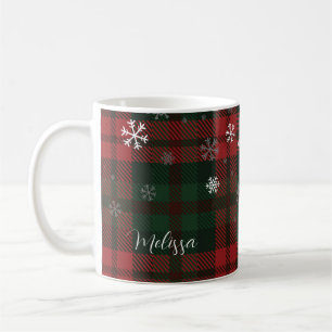 Plaid Kerst Vakantie Sneeuwvlokken Patroon Koffiemok