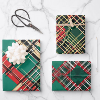Plaid Kerst Xmas Gift Wrapping Paper Rolls