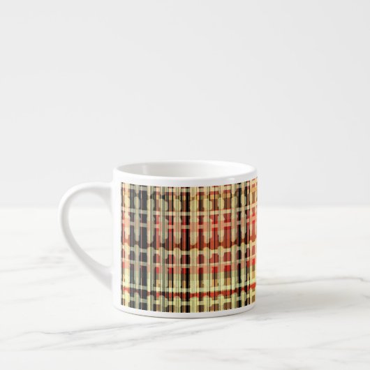 Plaid Land Plaid Peach Design Espresso Kop (Links)