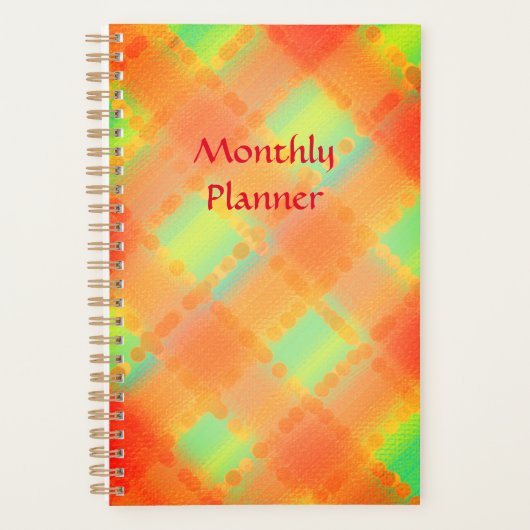  Plaid Maandplanner Planner (Voorkant)