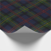 Plaid Malcolm Paarse Groen Rood Check Tartan Cadeaupapier (Hoek)