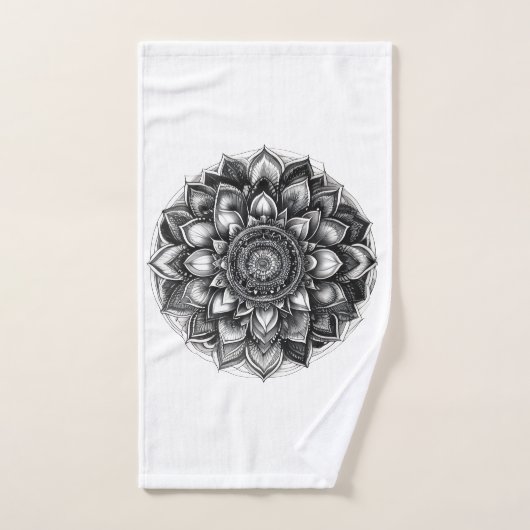 plaid mandala jeté de canapé (Serviette à main)