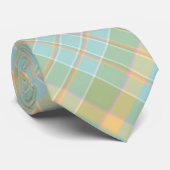 Plaid Mannen Stropdas - Multi Spring Kleuren {S2D1 (Opgerold)