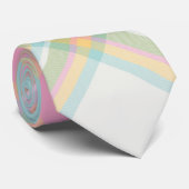 Plaid Mannen Stropdas - Multi Spring Kleuren {S2D2 (Opgerold)