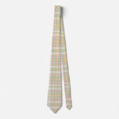Plaid Mannen Stropdas - Spring Colors {S2D3} (Voorkant)
