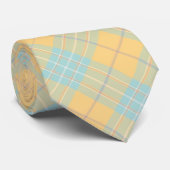 Plaid Mannen Stropdas - Spring Colors {S2D4a} (Opgerold)