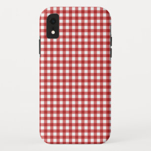 Plaid Minimalistische Kerstmis iPhone XR Hoesje