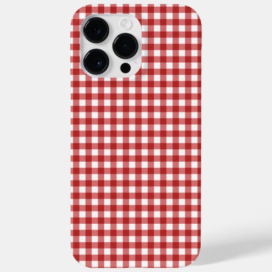 Plaid Minimalistische Kerstmis Case-Mate iPhone Case (Achterkant)