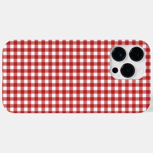 Plaid Minimalistische Kerstmis Case-Mate iPhone Case (Achterkant (horizontaal))