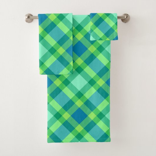 Plaid Moderne Du Milieu Du Siècle, Jade Green & Tu (En situation)