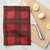 Plaid Monogram Elegante Clan Wallace Tartan Theedoek (Quarter Fold)