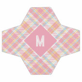 Plaid Monogramme personnalisé / Motif Tartan (Plat)