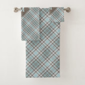 Plaid Monogramme personnalisé / Motif Tartan (En situation)
