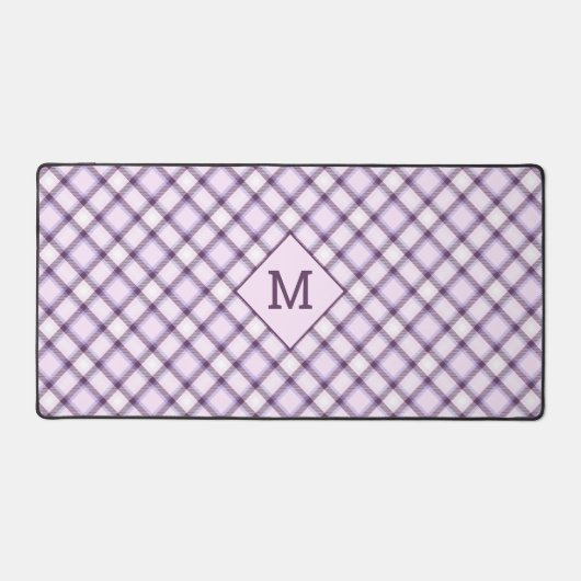 Plaid Monogramme personnalisé / Motif Tartan (Recto)