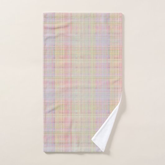 Plaid multicolore Pastel Glen (Serviette à main)