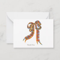 Plaid Nostalgische sympathie Dank u kaart